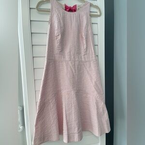 J.Crew Pink Pinstriped Dress